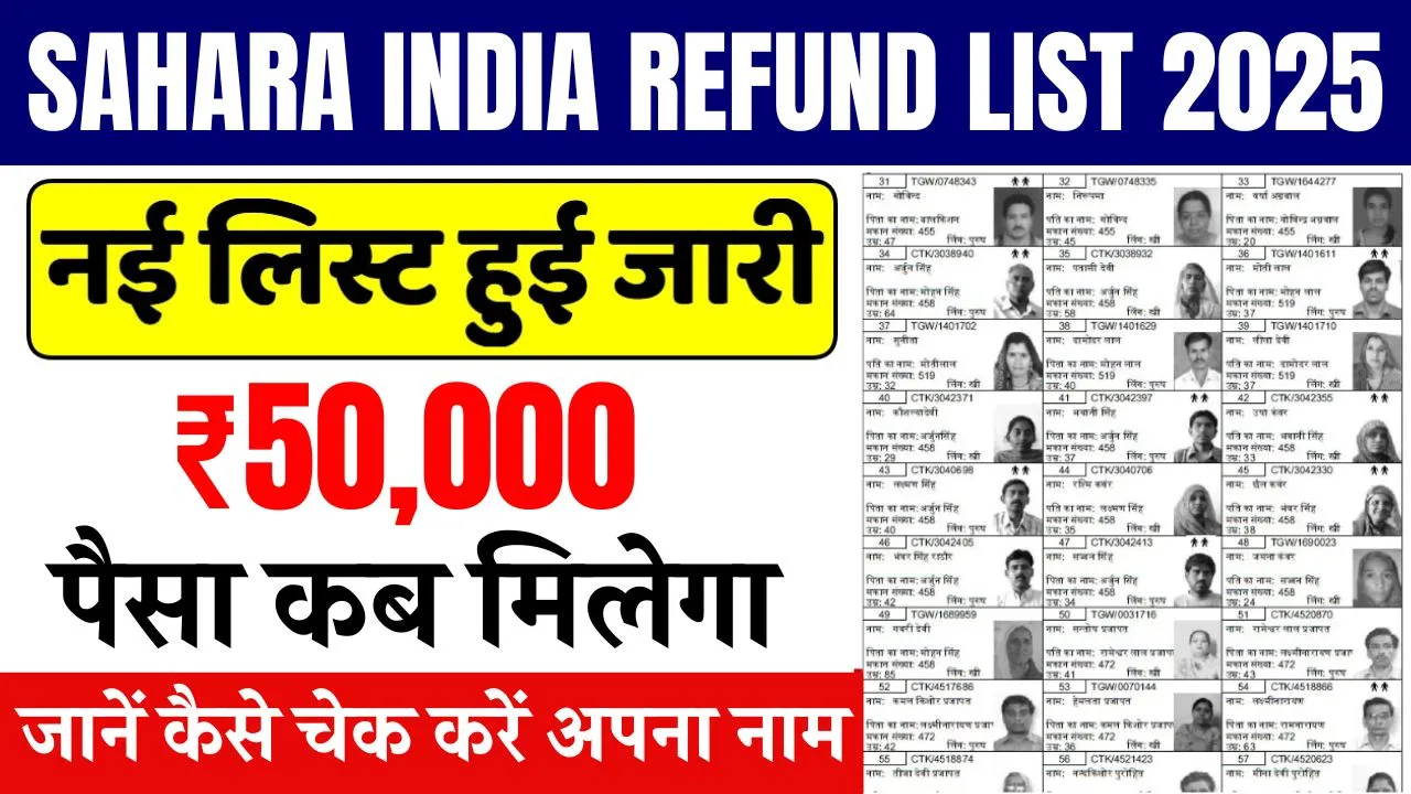 Sahara India Refund List 2025